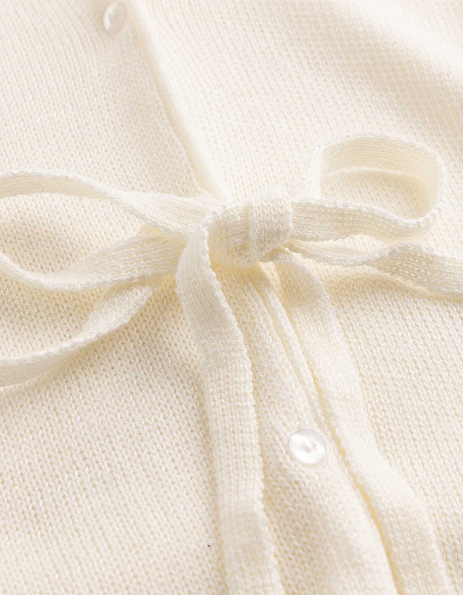 Cardigan - Viskose-Mix - wei&szlig;