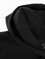 Hoodie - Baumwoll-Mix - schwarz