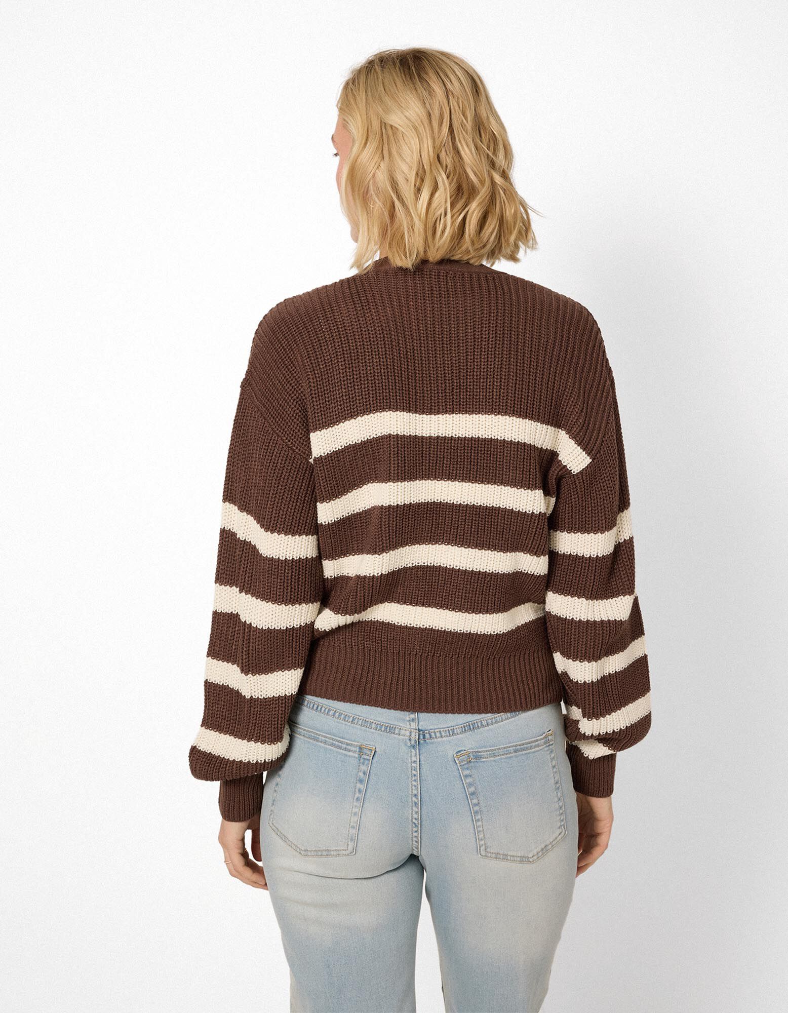 Gebreid vest - Breigoed - bruin