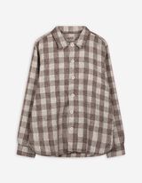 Košile - Károvaný vzor - béžová