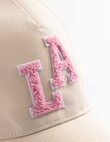Basecap - Frottee-Applikation - beige