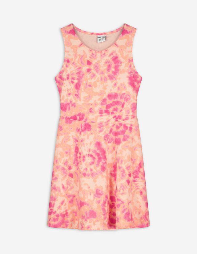 Kleid - Batikmuster - rosa