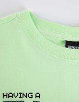 Póló - Minecraft - vilagos zold