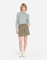 sp&oacute;dnica cargo - mieszanka wiskozowa - ciemny zielony