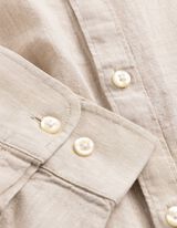 Camicia - Misto lino - beige
