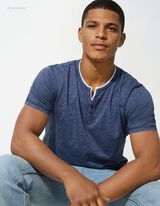 T-Shirt - Regular Fit - dunkelblau