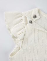 Set majice i tregera - Volani - bela