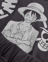 Pyjama Set aus Shirt und Shorts - One Piece - Dunkelgrau