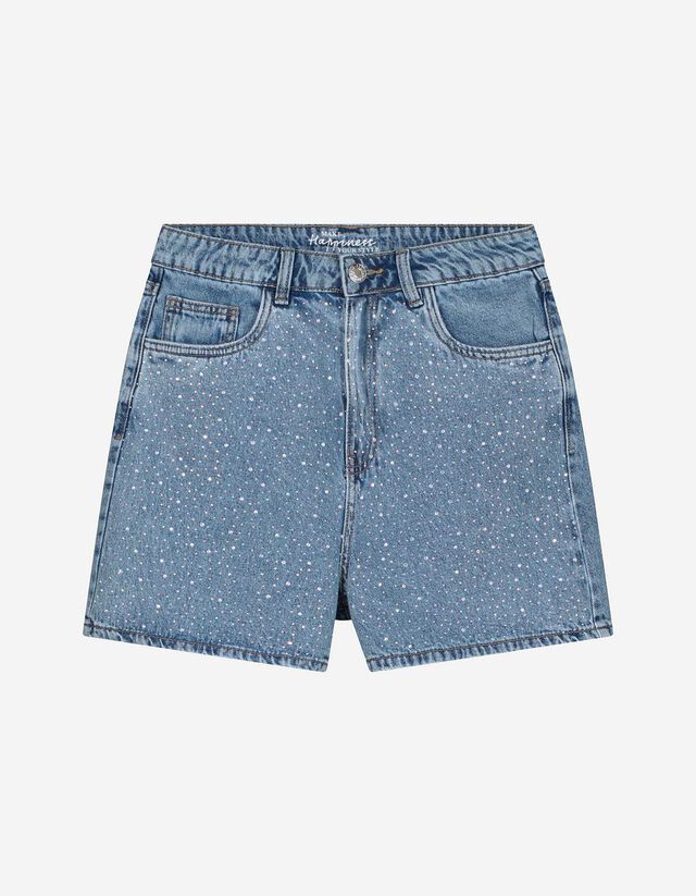 Short - Hoge taille - blauw
