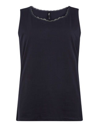 Damen Top mit Spitzenbesatz