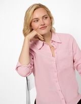 Overhemdblouse - Zachte touch - Lichtroze
