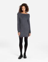 Bliuzonas - &bdquo;Carmen&ldquo; stiliaus i&scaron;kirptė - tamsiai pilkas