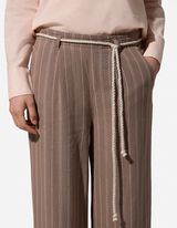 Culotte - Leinen-Optik - Braun