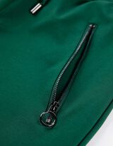 &Scaron;portne hlače - Zatezna vrvica na spodnjem robu - temno zelena