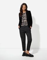 Blazer - einfarbig - schwarz