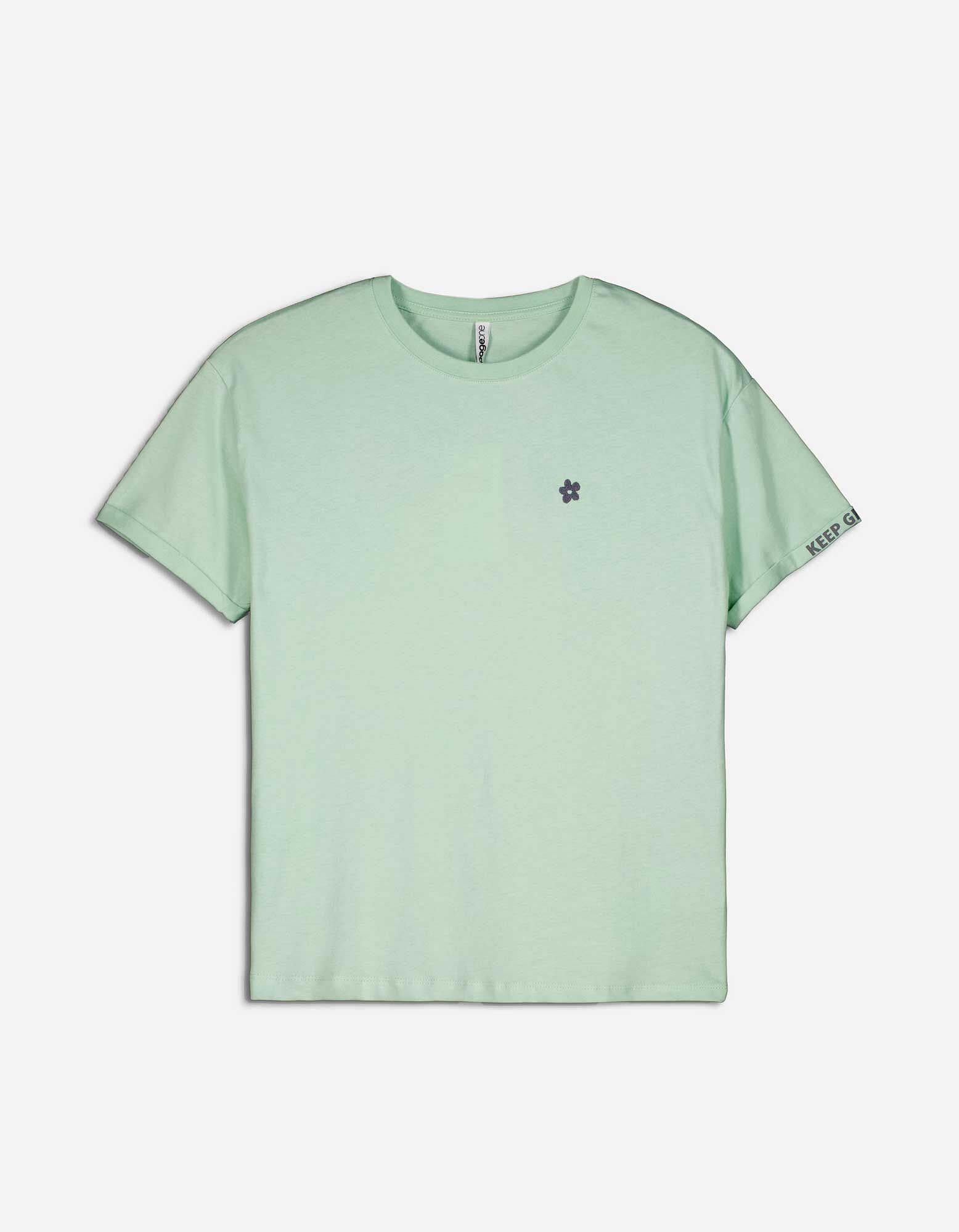 T shirt Mouwen met vaste omslag Takko Fashion