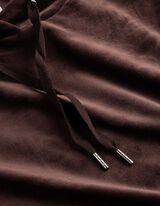 Gebreid vest - Fluweel - donkerbruin