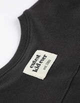 Langarmshirt - Oversized Fit - dunkelgrau