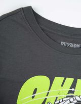 T-shirt - nadruk - ciemny szary