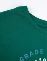 T-shirt - Tekstprint - donkergroen