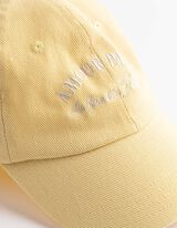 Basecap - Schriftzug - hellgelb