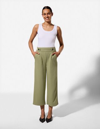 Kalhoty - Elastick&eacute; zap&iacute;n&aacute;n&iacute; - zelena