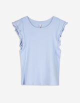 Top - Volants - hellblau