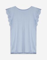 T-Shirt - Lochspitze - hellblau