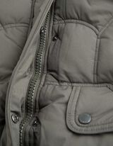 Kab&aacute;t - Skryt&yacute; zips - tmavozelena