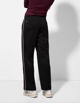 Palazzohose - Galonstreifen - schwarz