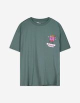 T-shirt - Nadruk na plecach - turkusowy