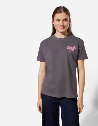 T-Shirt - R&uuml;ckenprint - dunkelgrau