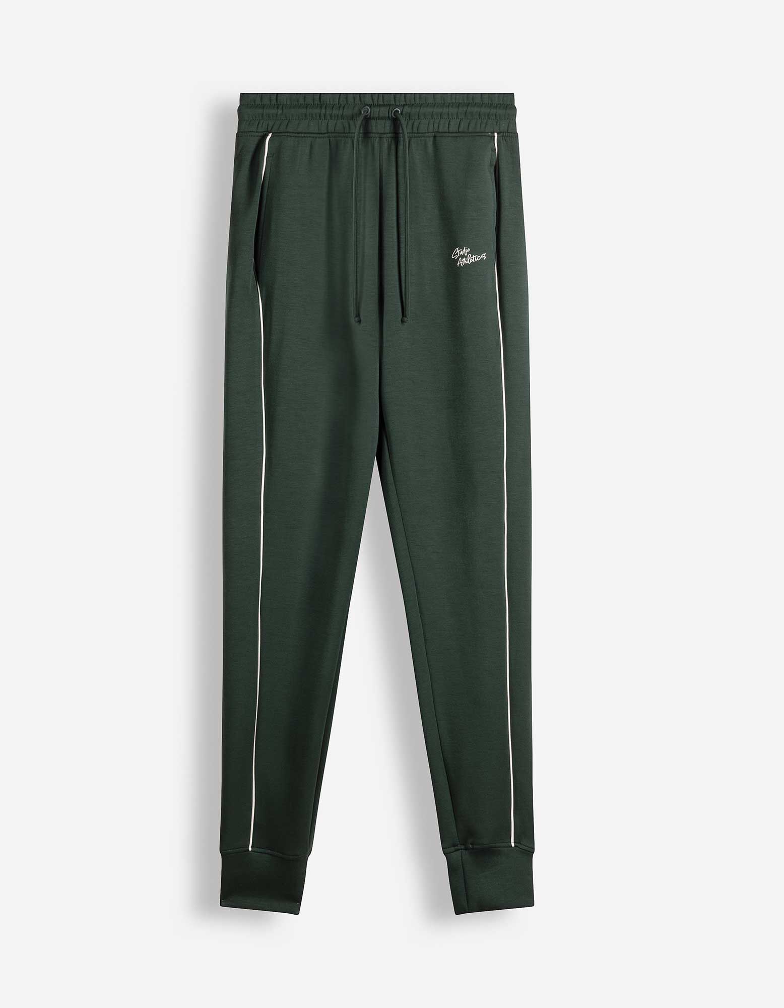 Jogpants - Scuba - Dunkelgr&uuml;n
