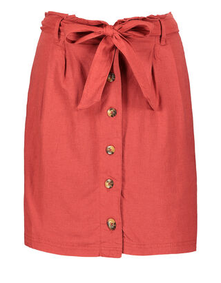 Damen Paperbag-Rock aus Leinen- und Viskosemix