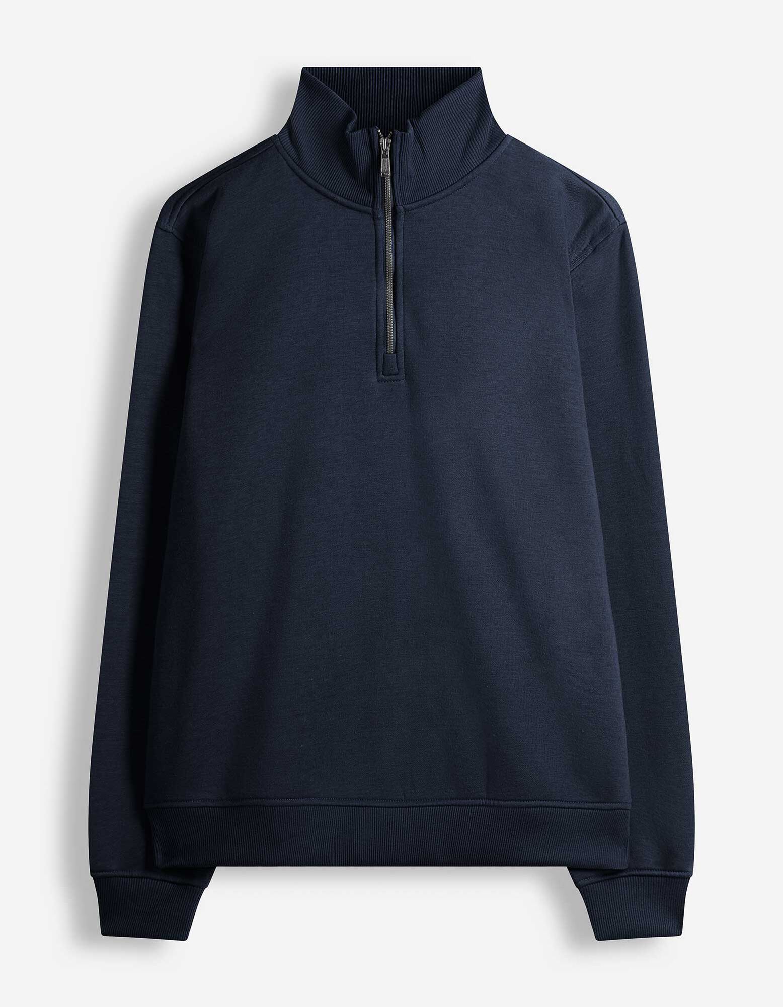 Sweatshirt - Troyer - Dunkelblau