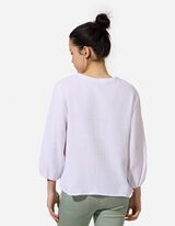 Bluse - einfarbig - Wei&szlig;