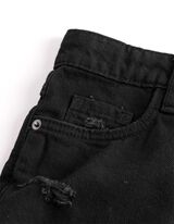 Jeansshorts - Destroyed - schwarz