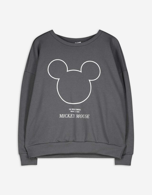 Pullover - Mickey Mouse - dunkelgrau