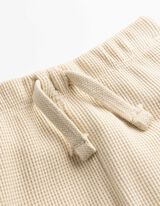 Pantaloni da jogging - A nido d'ape - bianco