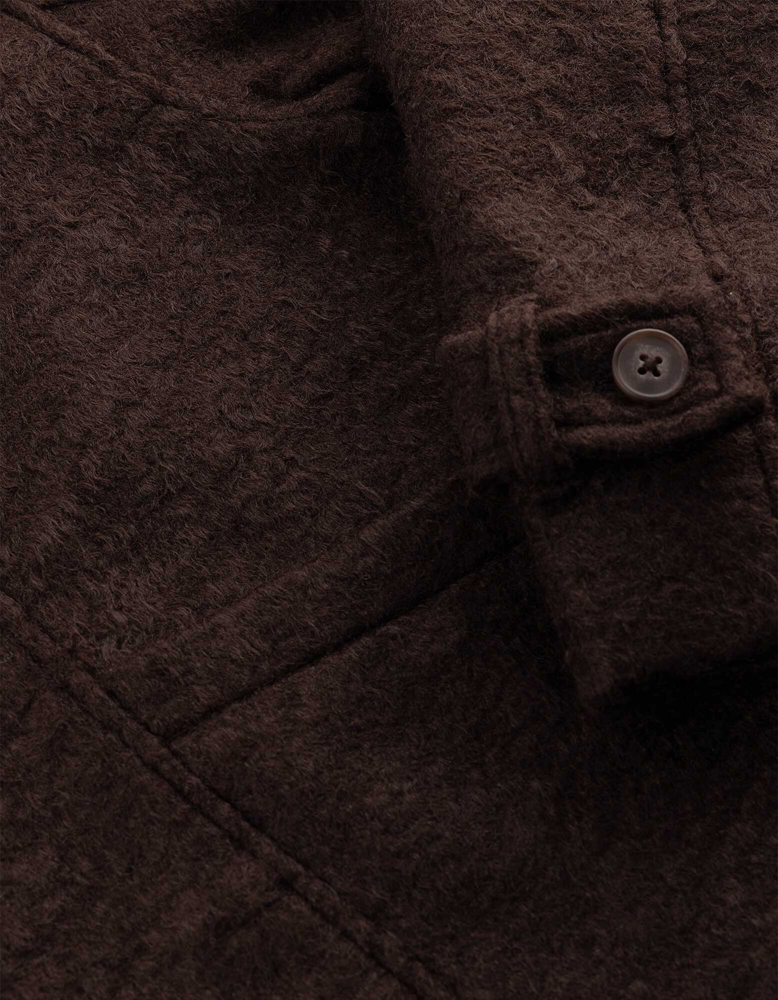 Jacke - Oversized Fit - Dunkelbraun