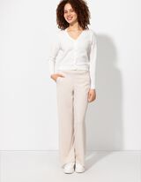 Gebreid vest - Katoen - wit