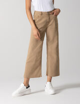 Jupe-culotte - Bas des jambes de finition c&ocirc;tel&eacute;e