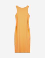 Kleid - einfarbig - orange