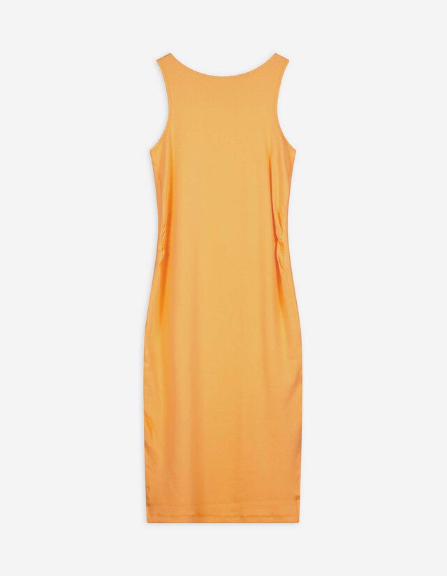 Kleid - einfarbig - orange