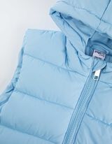 Lang vest - Zijsplit - lichtblauw