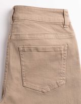 Kalhoty - Vysok&yacute; pas - b&eacute;žov&aacute;