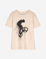 T-Shirt - Frontprint - weiß