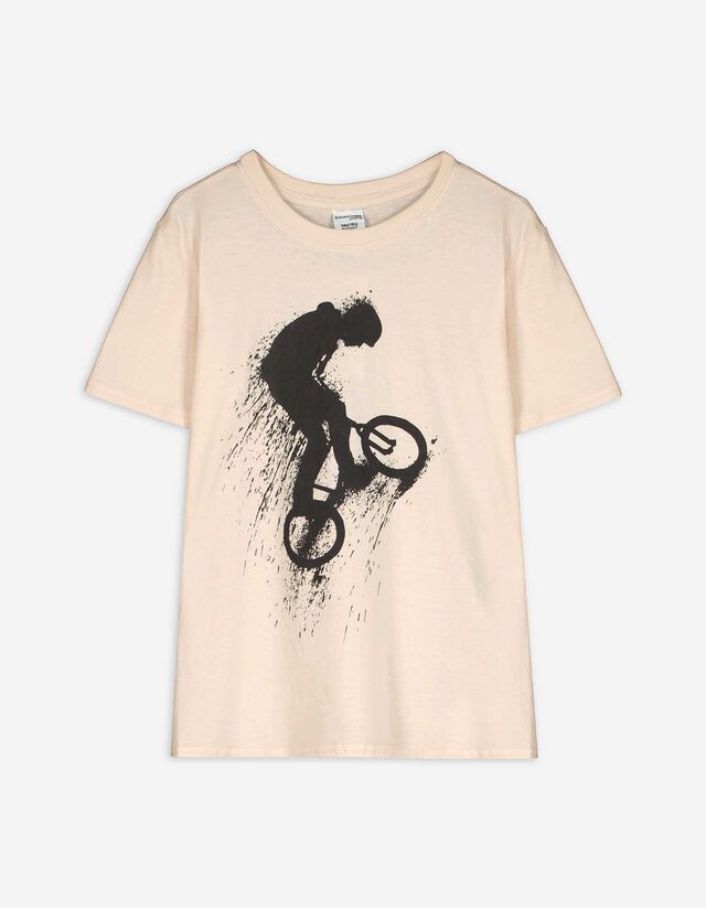 T-Shirt - Frontprint - weiß