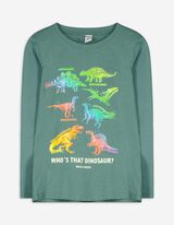 Langarmshirt - Print - grün