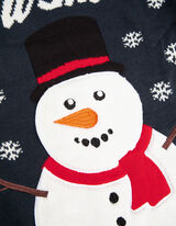 Strickpullover - Christmas - dunkelblau